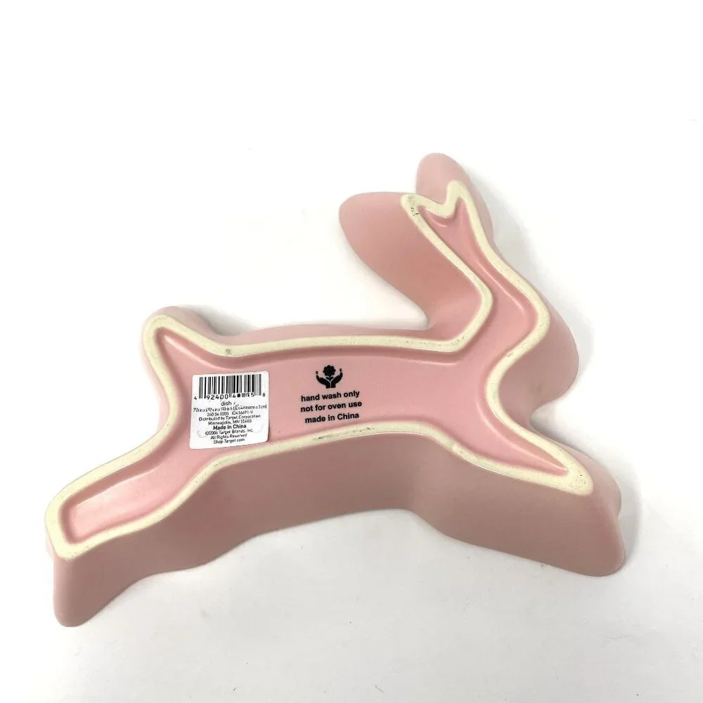 Target Ceramic Bunny Dish Treats Candy Easter Springtime